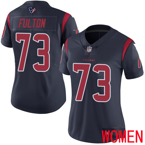 Houston Texans Limited Navy Blue Women Zach Fulton Jersey NFL Football 73 Rush Vapor Untouchable